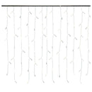 vidaXL 8 funkciós hideg fehér LED-es jégcsapfényfüggöny 10 m 400 LED