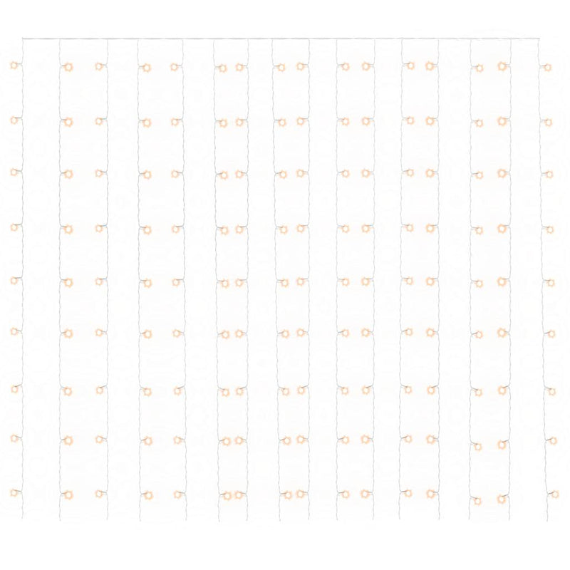 vidaXL 8 funkciós meleg fehér LED-es fényfüggöny 300 LED 3 x 3 m