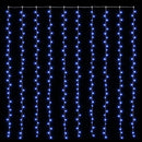 vidaXL 8 funkciós kék fényfüggöny 300 LED-del 3 x 3 m