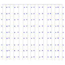 vidaXL 8 funkciós kék fényfüggöny 300 LED-del 3 x 3 m