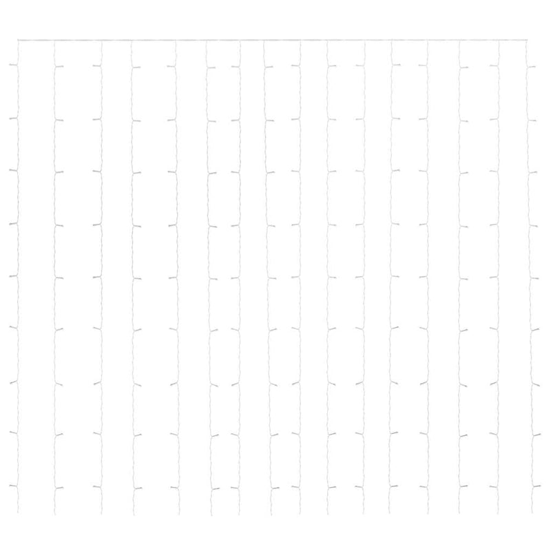 vidaXL 8 funkciós kék fényfüggöny 300 LED-del 3 x 3 m