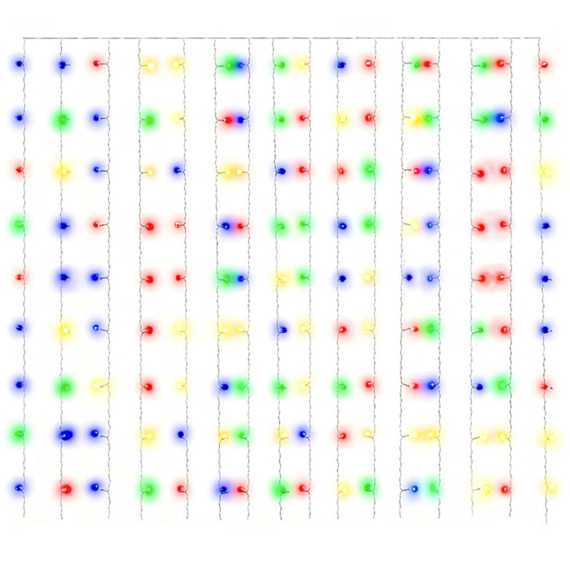 vidaXL 8 funkciós színes fényfüggöny 300 LED-del 3 x 3 m