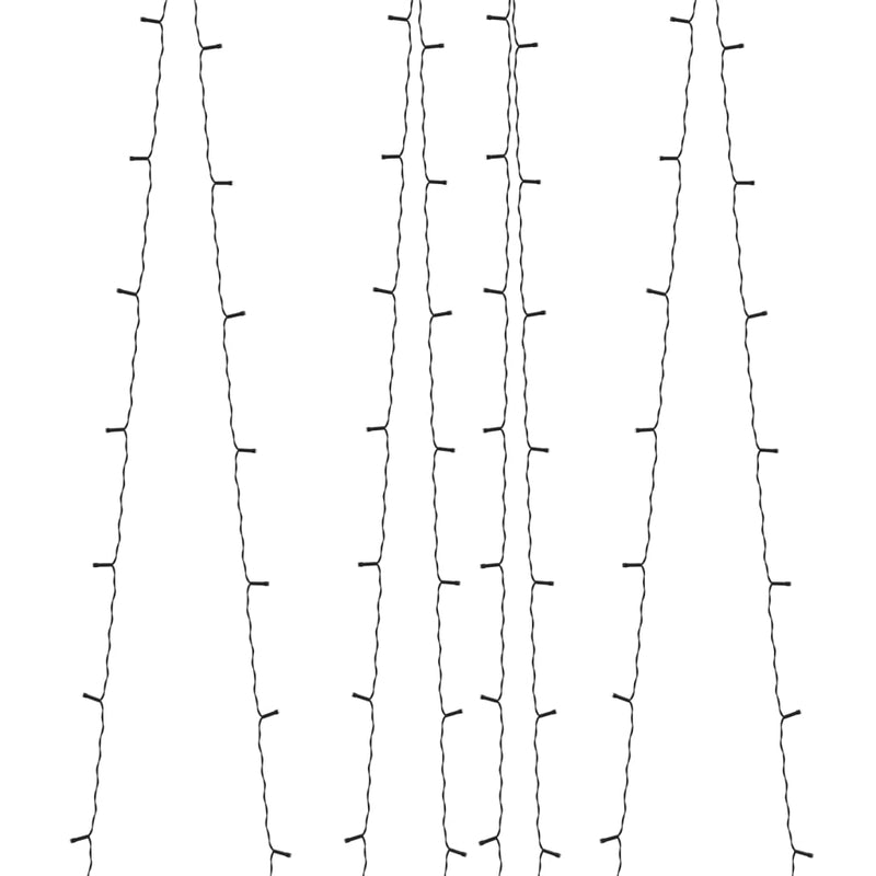 vidaXL 2 db 2x200 LED-es meleg fehér bel-/kültéri napelemes fényfüzér