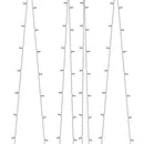 vidaXL 5 db 5x200 LED-es kék bel-/kültéri napelemes fényfüzér