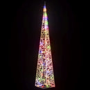 vidaXL dekoratív többszínű LED-es akril fénykúp 120 cm