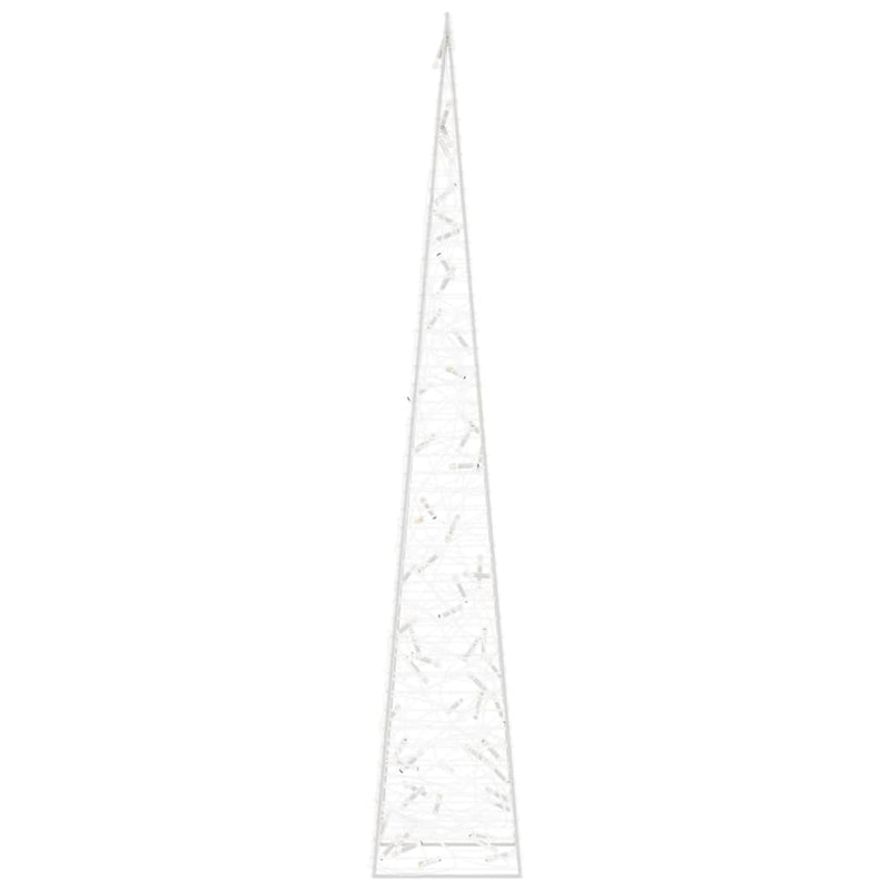 vidaXL dekoratív többszínű LED-es akril fénykúp 120 cm