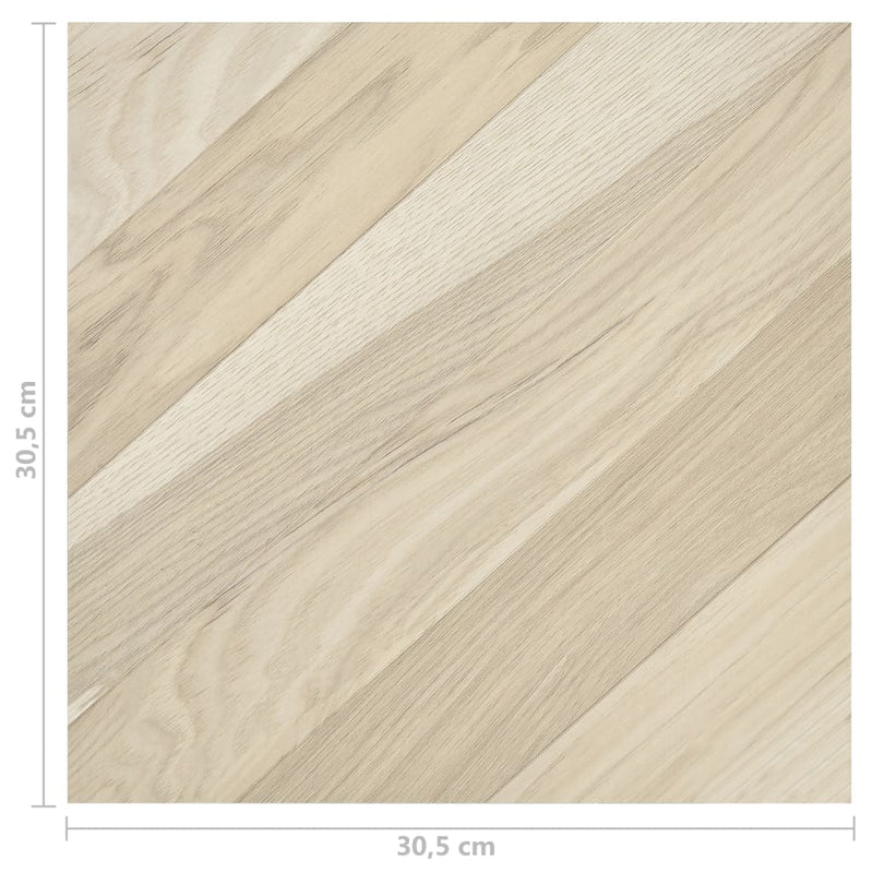 vidaXL 20 db bézs csíkos öntapadó PVC padlólap 1,86 m²