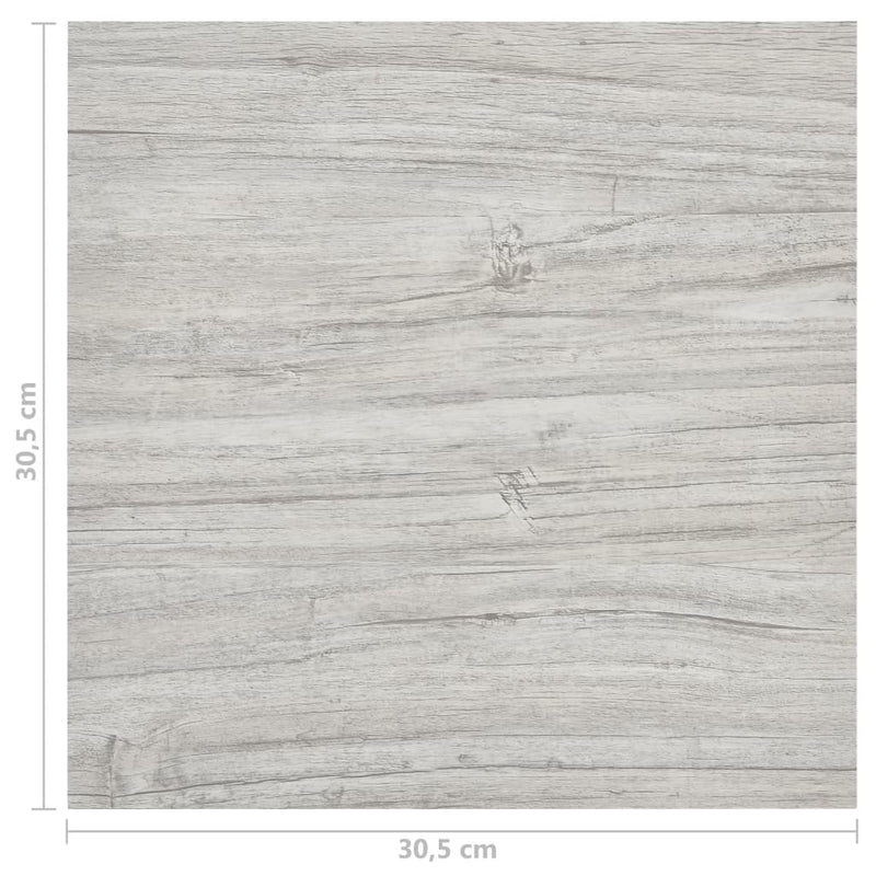 vidaXL 20 db világosszürke öntapadó PVC padlólap 1,86 m²