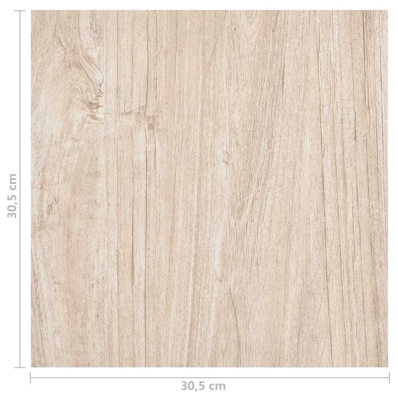 vidaXL 20 db világosbarna öntapadó PVC padlólap 1,86 m²
