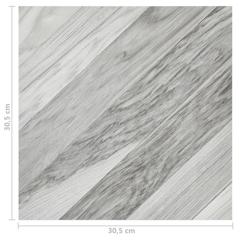 vidaXL 20 db szürke csíkos öntapadó PVC padlólap 1,86 m²