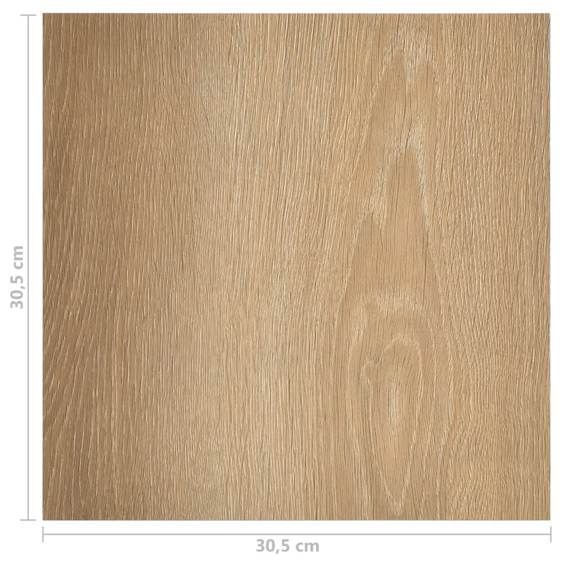vidaXL 20 db barna öntapadó PVC padlólap 1,86 m²