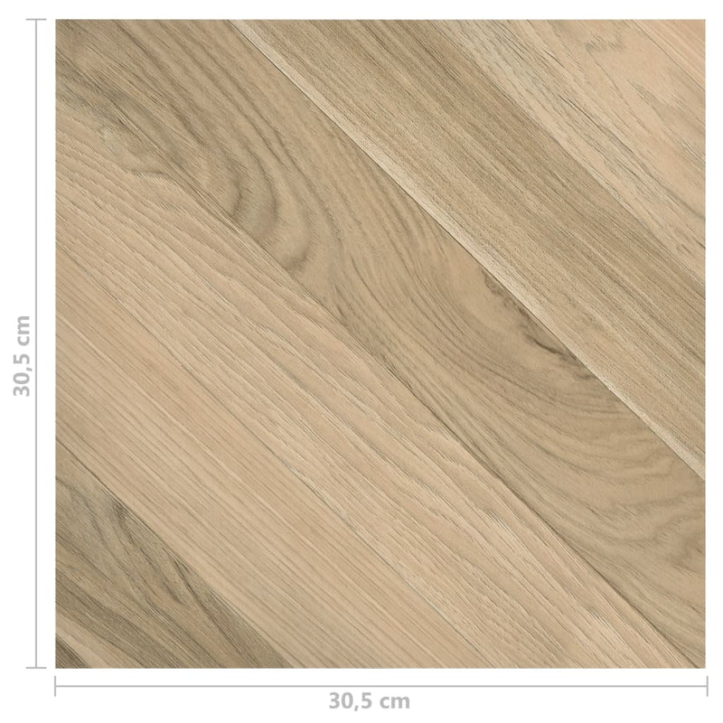 vidaXL 20 db barna csíkos öntapadó PVC padlólap 1,86 m²