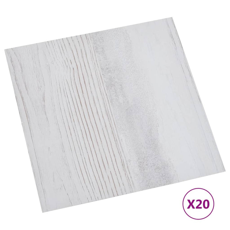 vidaXL 20 db világosszürke öntapadó PVC padlólap 1,86 m²