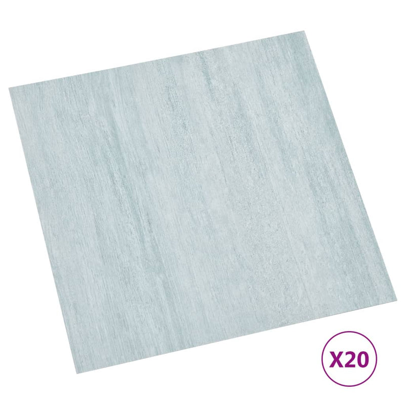 vidaXL 20 db zöld öntapadó PVC padlólap 1,86 m²