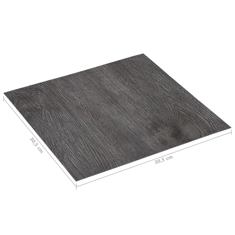 vidaXL 20 db barna öntapadó PVC padlólap 1,86 m²