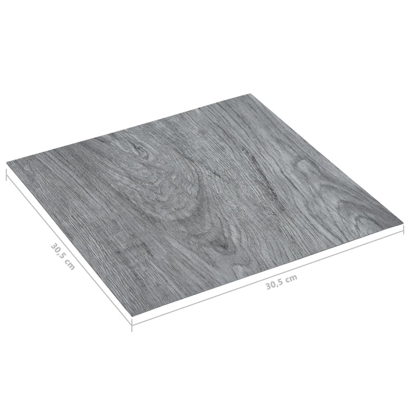 vidaXL 20 db világosszürke öntapadó PVC padlólap 1,86 m²