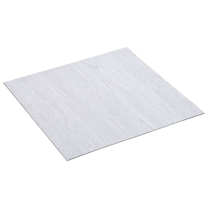 vidaXL 20 db fehér öntapadó PVC padlólap 1,86 m²