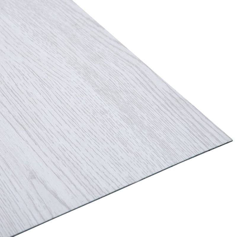 vidaXL 20 db fehér öntapadó PVC padlólap 1,86 m²