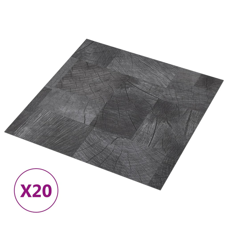 vidaXL 20 db famintás öntapadó PVC padlólap 1,86 m²
