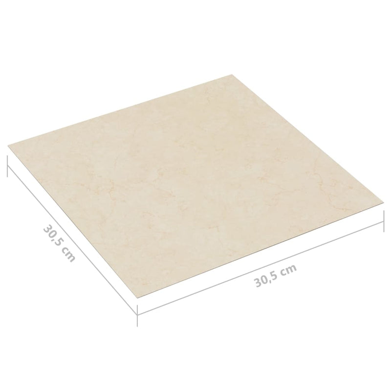 vidaXL 20 db bézs színű öntapadó PVC padlólap 1,86 m²