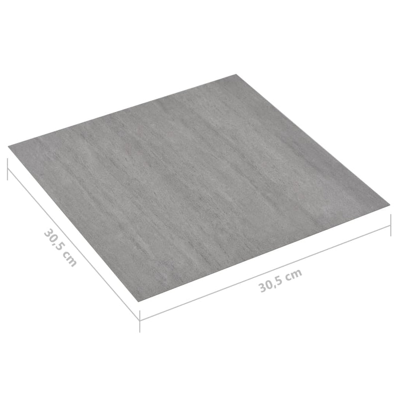 vidaXL 20 db szürke pontozott öntapadó PVC padlólap 1,86 m²