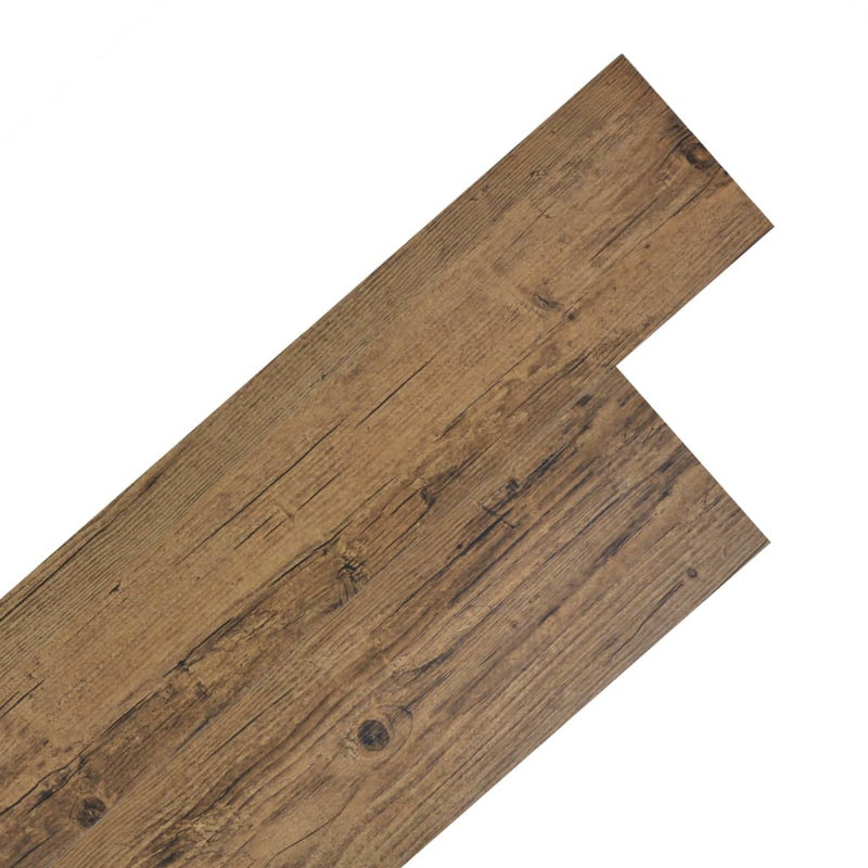 vidaXL dióbarna öntapadó 2 mm-es PVC padlóburkoló lapok 5,21 m²