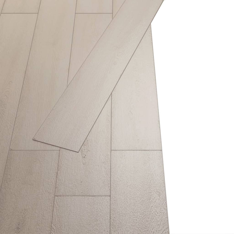 vidaXL fehér tölgyszínű öntapadó 2 mm-es PVC padlóburkoló lapok 5,21m²