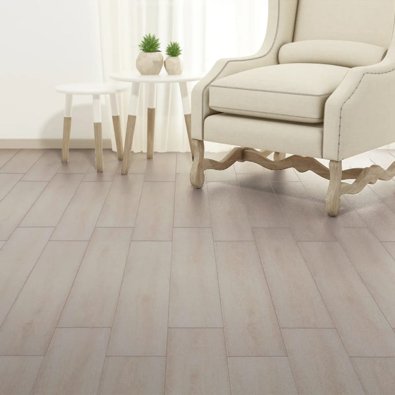 vidaXL fehér tölgyszínű öntapadó 2 mm-es PVC padlóburkoló lapok 5,21m²