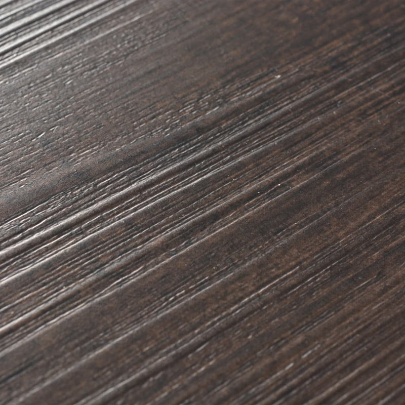 vidaXL sötétbarna öntapadó 2 mm-es PVC padlóburkoló lapok 5,21 m²