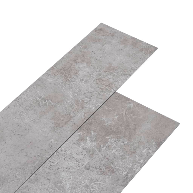 vidaXL földszürke 2 mm-es öntapadó PVC padlóburkoló lapok 5,21 m²