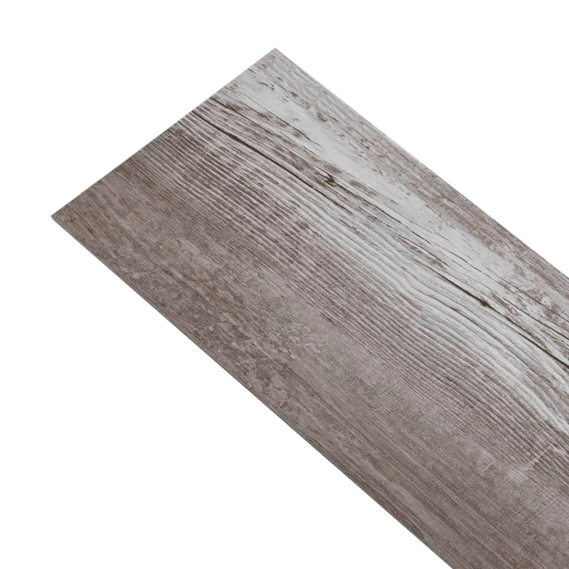 vidaXL matt fabarna öntapadó 2 mm-es PVC padlóburkoló lapok 5,21 m²
