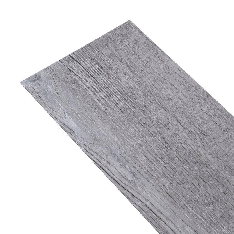 vidaXL matt fa-szürke 2 mm-es öntapadó PVC padlóburkoló lapok 5,21 m²