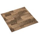 vidaXL Padló szőnyeg 20 pcs Barna 50 x 50 cm PP