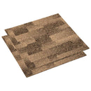vidaXL Padló szőnyeg 20 pcs Barna 50 x 50 cm PP