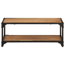 vidaXL tömör akácfa dohányzóasztal 90 x 45 x 35 cm