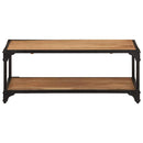 vidaXL tömör akácfa dohányzóasztal 90 x 45 x 35 cm