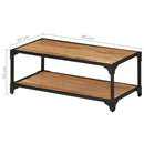 vidaXL tömör akácfa dohányzóasztal 90 x 45 x 35 cm