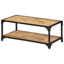 vidaXL tömör nyers mangófa dohányzóasztal 90 x 45 x 35 cm