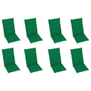 vidaXL 8 db dönthető tömör tíkfa kerti szék párnákkal