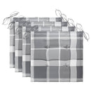 vidaXL 4 db összecsukható tömör tíkfa kerti szék párnákkal