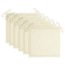 vidaXL 6 db összecsukható tömör tíkfa kerti szék párnával