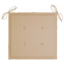 vidaXL 6 db összecsukható tömör tíkfa kerti szék párnával