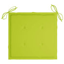 vidaXL 6 db összecsukható tömör tíkfa kerti szék párnával