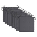 vidaXL 8 db összecsukható tömör tíkfa kerti szék párnával