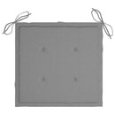 vidaXL 8 db összecsukható tömör tíkfa kerti szék párnával