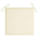 vidaXL 8 db összecsukható tömör tíkfa kerti szék párnával