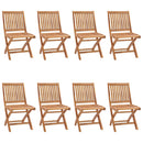 vidaXL 8 db összecsukható tömör tíkfa kerti szék