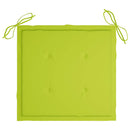 vidaXL 4 db összecsukható tömör tíkfa kerti szék párnákkal