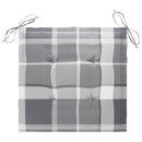 vidaXL 4 db összecsukható tömör tíkfa kerti szék párnákkal