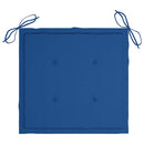 vidaXL 6 db összecsukható tömör tíkfa kerti szék párnával